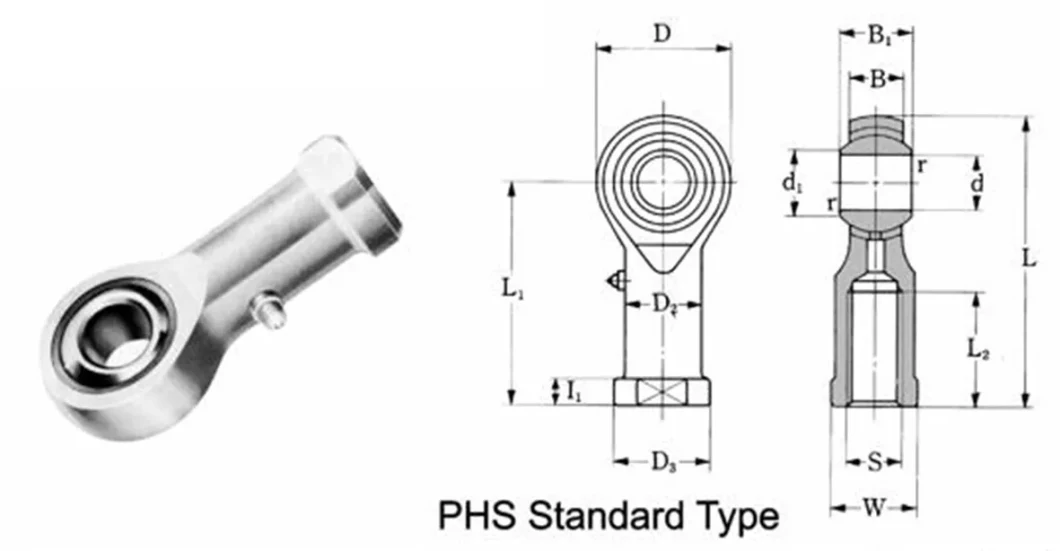 Phs Rod End Bearing Joint Rod End Bearing All Type Rod End Bearingsauto Parts Bearings